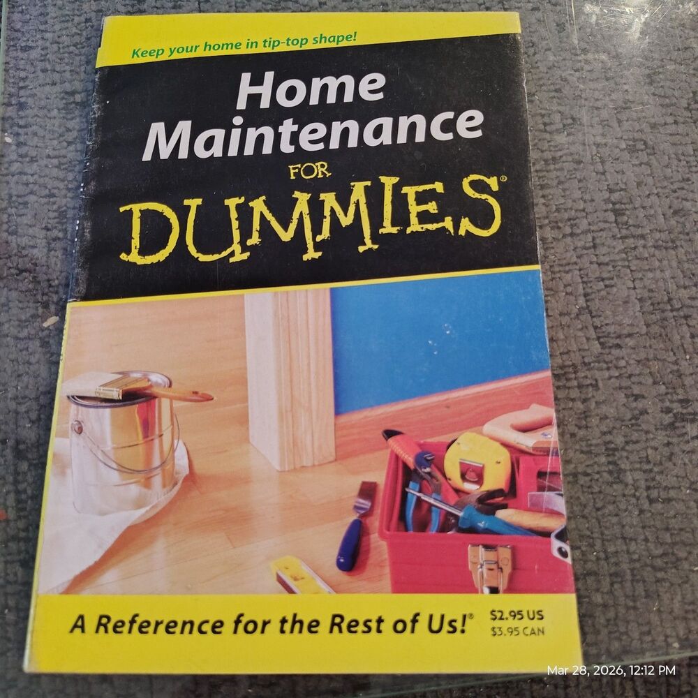 Home Maintenance for Dummies Paperback Carey Brothers DIY Guide